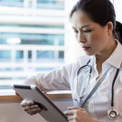 doctor with medical records