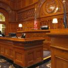 Interior Design of a Courtroom