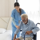 older patient and caregiver