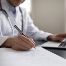 doctor in white coat