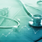 stethoscope and paperwork in a doctor's office