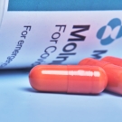 Bottle of Molnupiravir pills