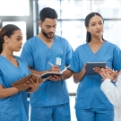 medical team talking to each