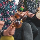 group of people playing music