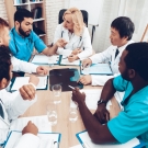 doctors around a table