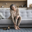 woman with heel pain