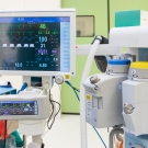 anesthetic machine in operating room with surgery technology