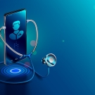 cell phone with stethoscope