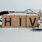 HIV blocks and stethoscope