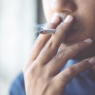 Person smoking