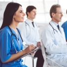 Physicians in a group setting