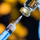 Injection being prepared