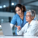 physicians looking at data