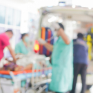 patient exiting ambulance