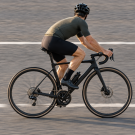 person riding a bike