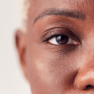 Close up of black patient