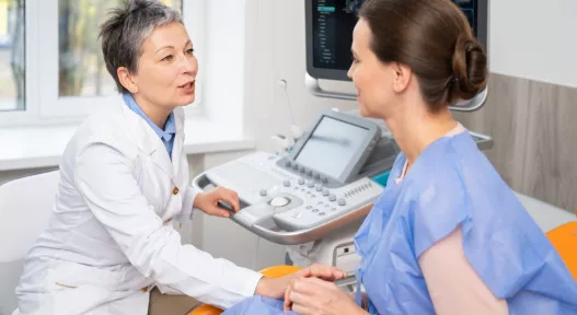 doctor talking to patient