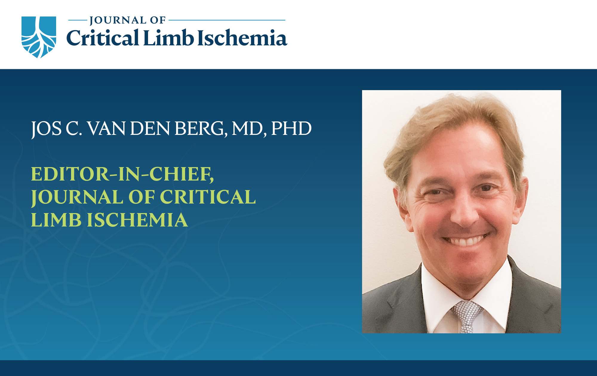 Jos van den Berg and Journal of Critical Limb Ischemia logo
