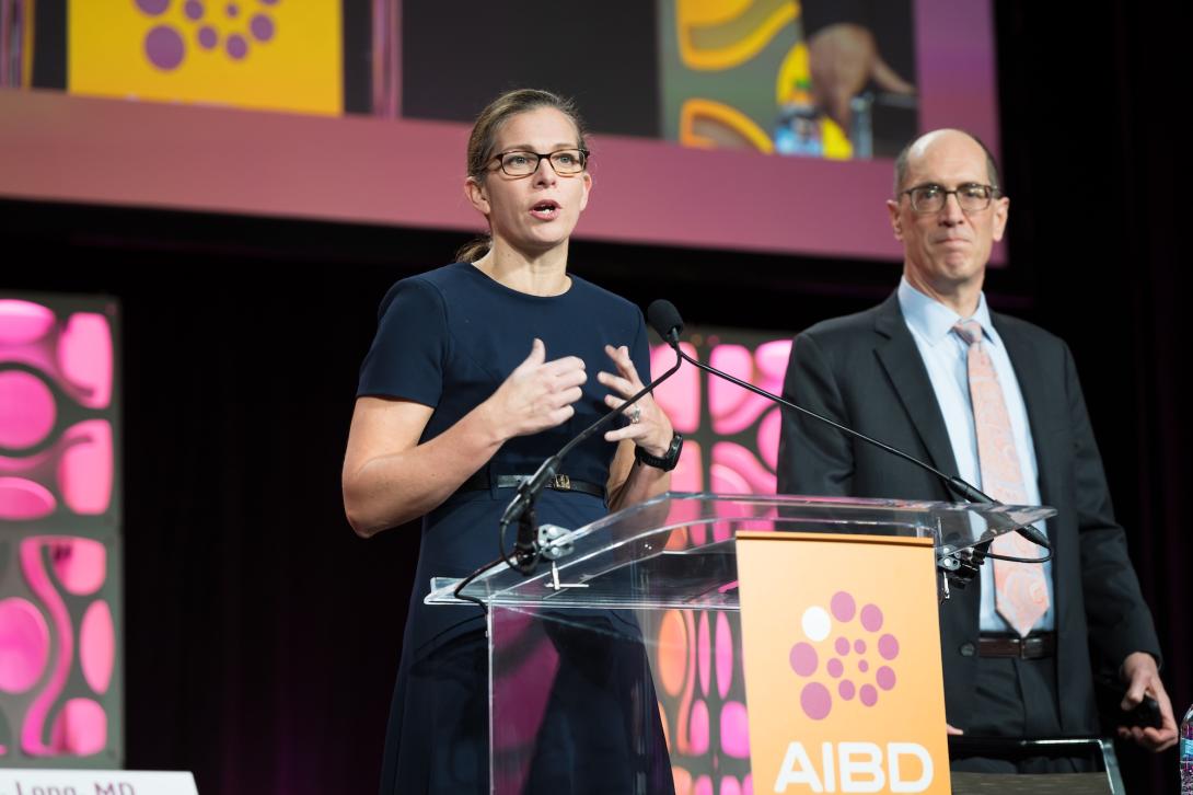 Dr. Millie Long delivers remarks at Advances in Inflammatory Bowel Diseases (AIBD)