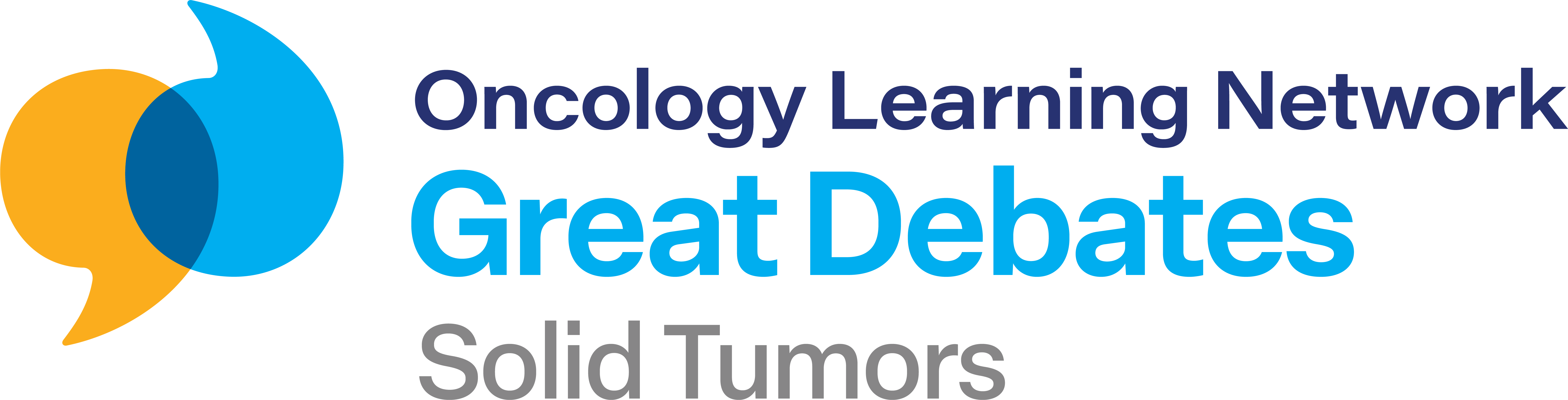 Oncology Learning Network Great Debates Solid Tumors color logo