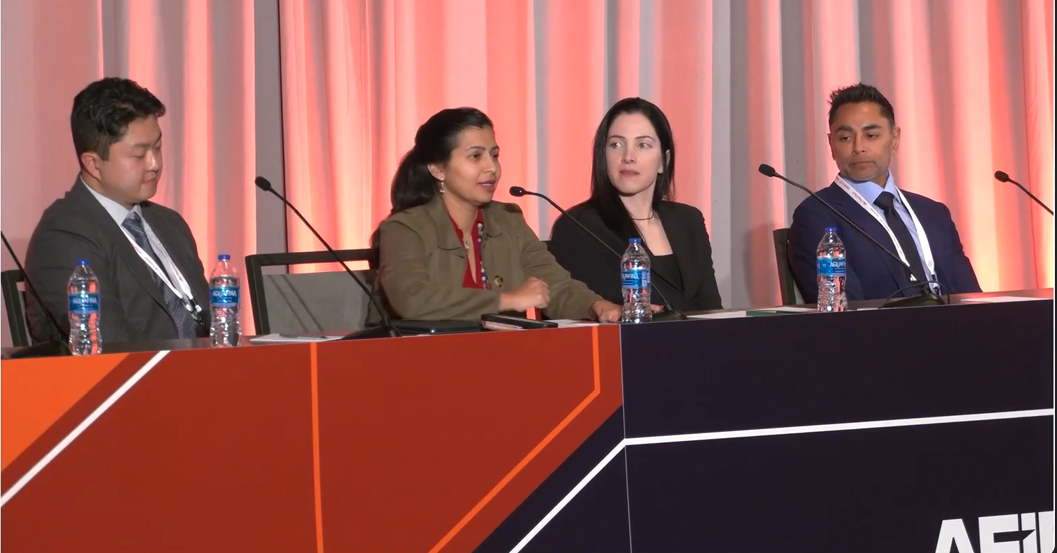 speakers in a panel discussion