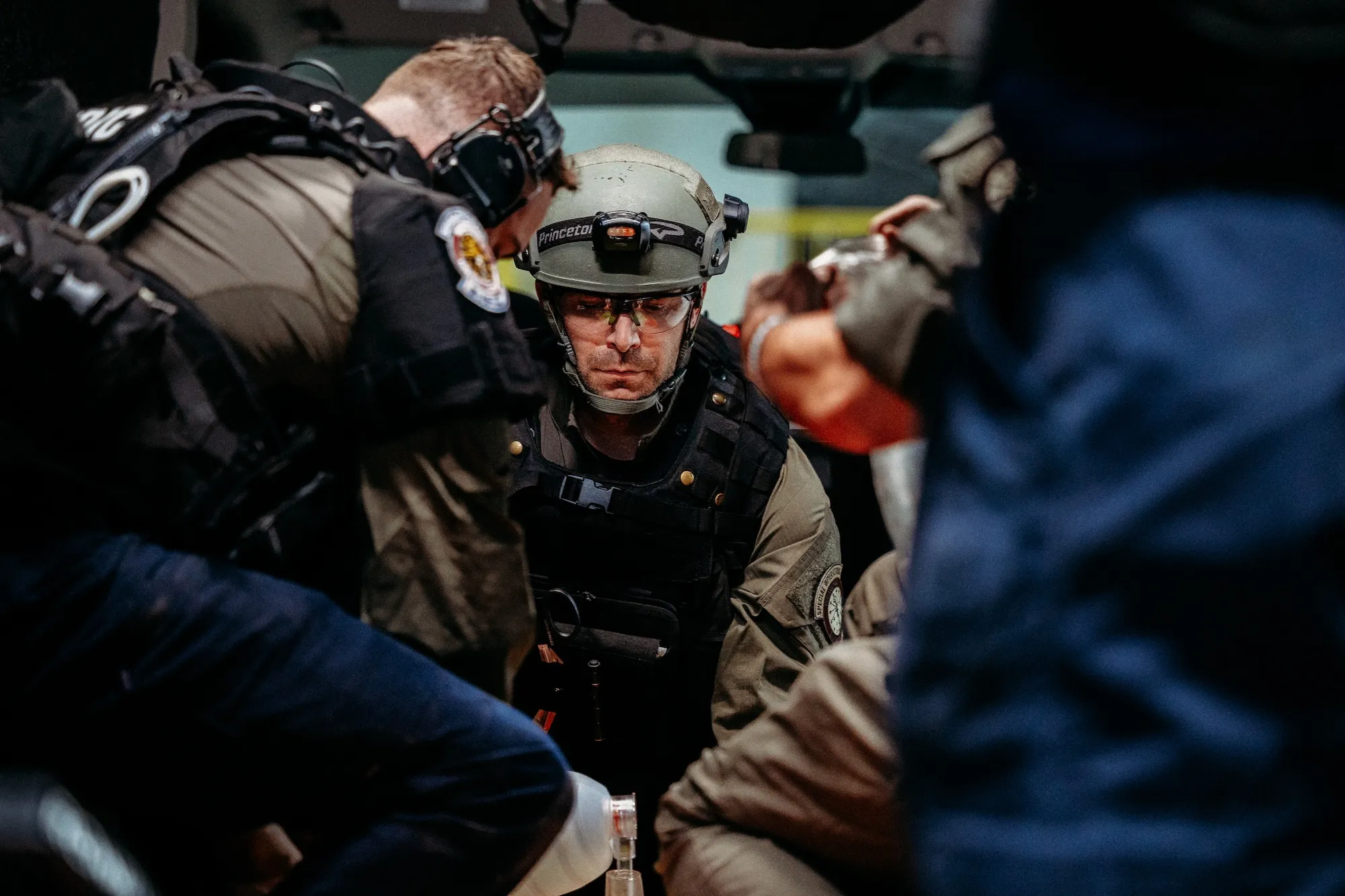 SWAT Medic training with fellow EMS providers. 