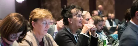 LL&M Congress attendees listening to a session