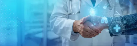 Doctors shaking hands