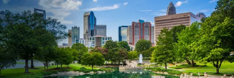  Scenic view of Charlotte, home of SAWC Spring | WCCC 2026 hotel and travel accommodations.