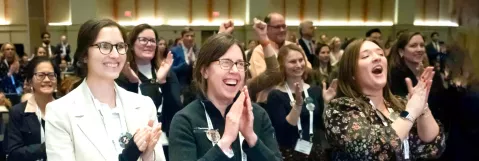 Attendees in crowd at SMASH