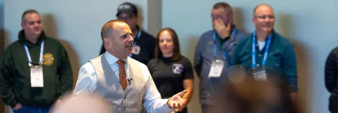 An image of Ryan Greenberg presenting a workshop at EMS World Expo 2025.