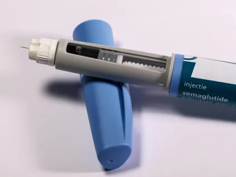 GLP-1 injectable syringe.