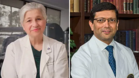 Drs. Helen Gelly and Jayesh Shah