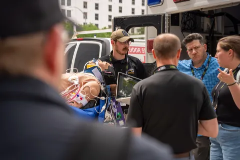 ems world live ambulance training session 