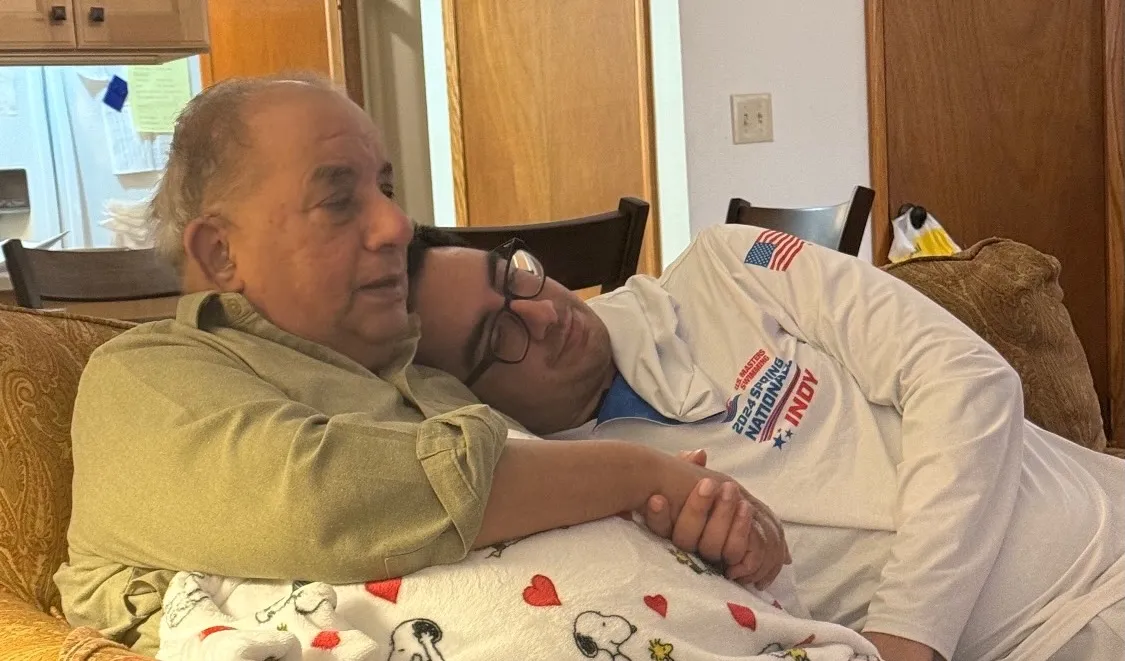 SAWC Scholarship Recipient Umayr Shaikh and his Grandfather