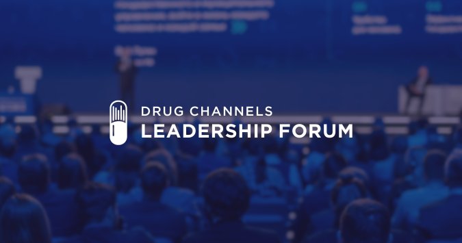 Drug Channels Leadership Forum logo over a blurred background