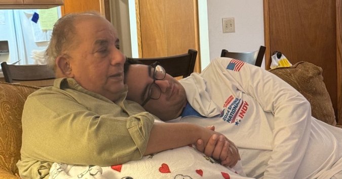 SAWC Scholarship Recipient Umayr Shaikh and his Grandfather