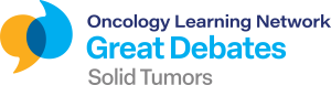 Oncology Learning Network Great Debates Solid Tumors color logo